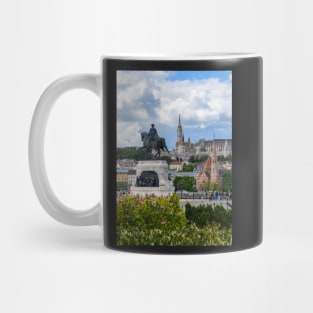 St. Matthias and Fishermen's Bastion and Statue of Count Gyula Andrassy in Budapest, Hungary Mug